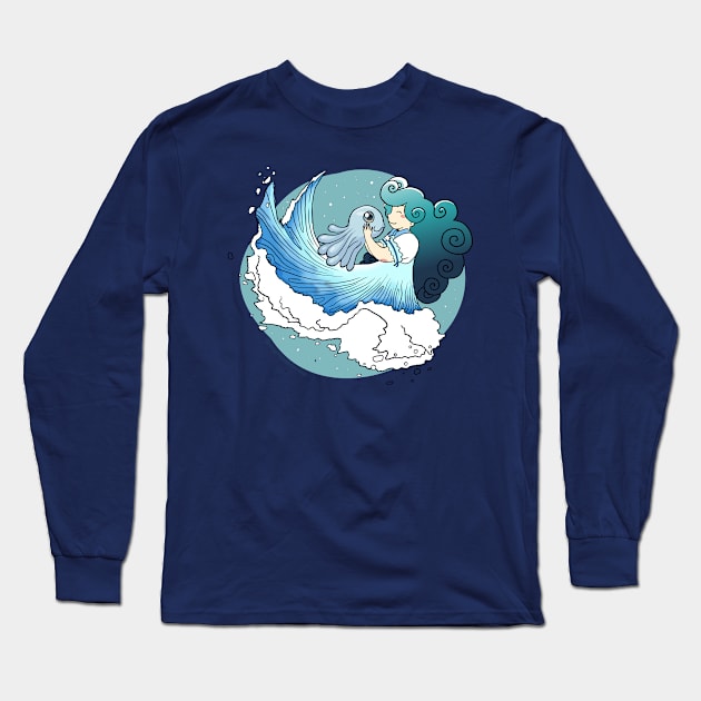 Hina and her little friend Long Sleeve T-Shirt by Cryptobox Comics